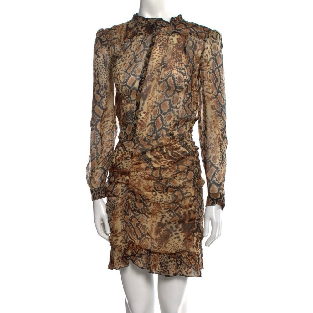 Elegant Snake Print Dress